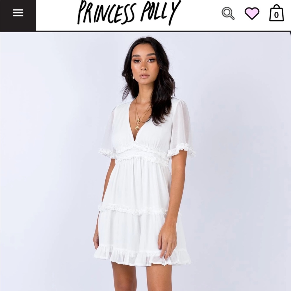 White Princess Polly Ferocity Mini Dress